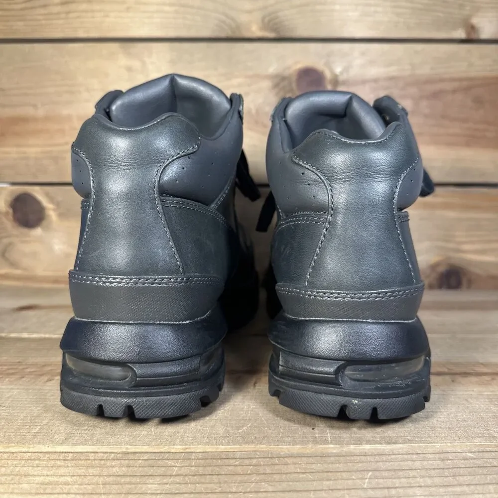 Size 8 Nike Air Max Goadome Anthracite Black Leather Waterproof Boots 865031-018